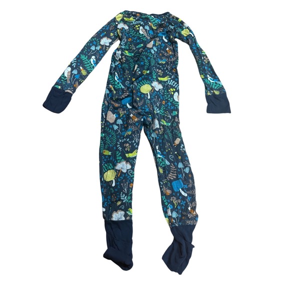 Little Sleepies 18-24 Midnight Woodland Footie Sleepwear Bamboo Preloved - Picture 2 of 4